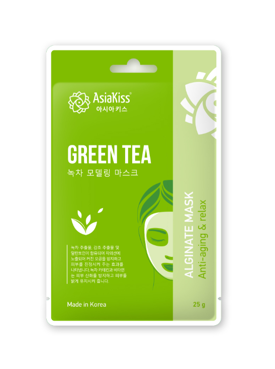 фото упаковки Азия Кисс Маска альгинатная с зеленым чаем