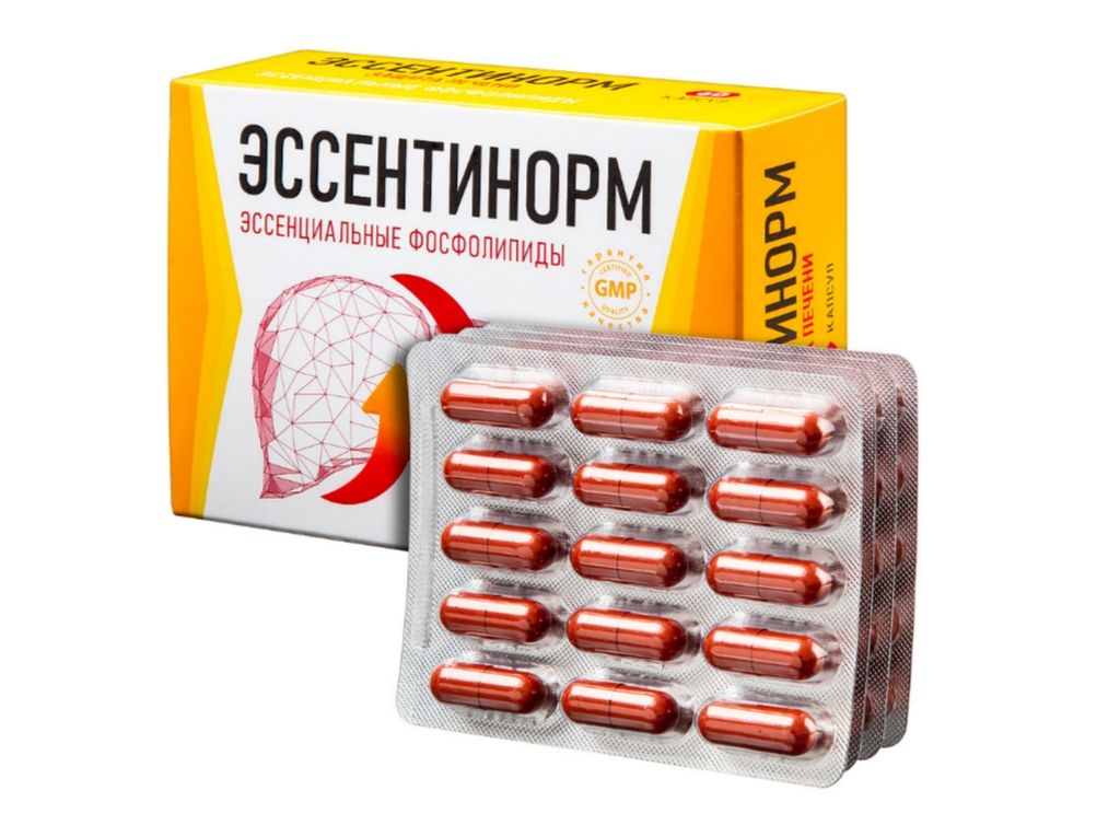 Эссентинорм Эссенциальные фосфолипиды, 300 мг, капсулы, 60 шт.