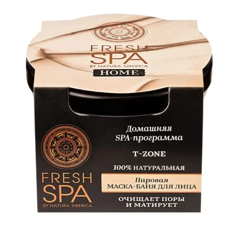 фото упаковки Natura Siberica Fresh Spa Home Маска для лица паровая Т-ZONE