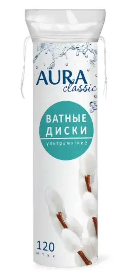 фото упаковки Aura classic диски ватные