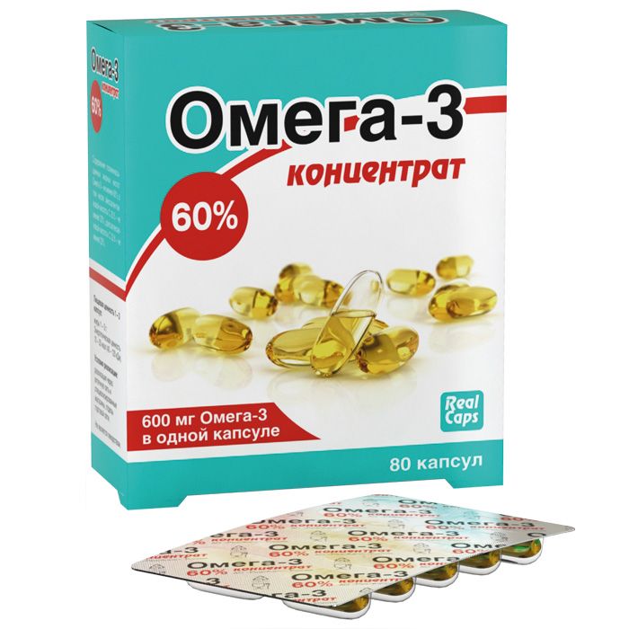 фото упаковки Омега-3 Концентрат 60% RealCaps