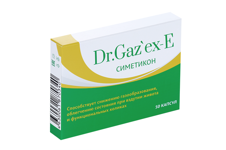 фото упаковки Dr. Gazex-E Симетикон