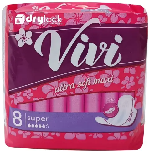 фото упаковки Vivi Ultra Maxi Soft Super прокладки женские гигиенические