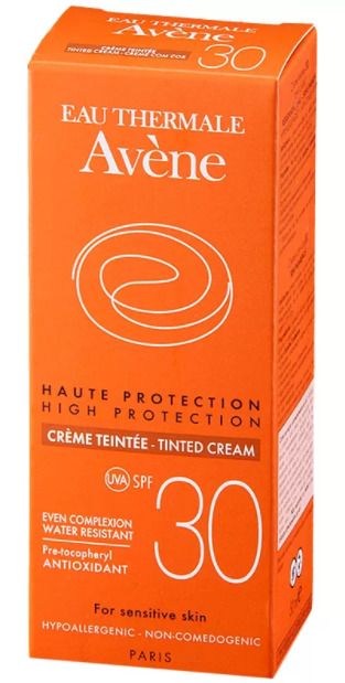 фото упаковки Avene солнцезащитный крем с тонирующим эффектом SPF30