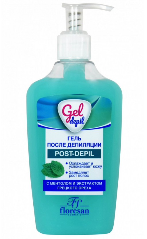 Floresan Гель после депиляции, арт Ф-419, гель, с ментолом и экстрактом грецкого ореха, 250 мл, 1 шт.