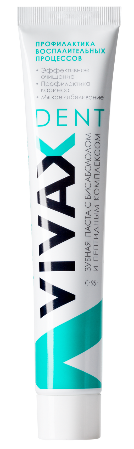 Vivax Dent Зубная паста c Бисабололом и пептидным комплексом, паста зубная, 75 мл, 1 шт.