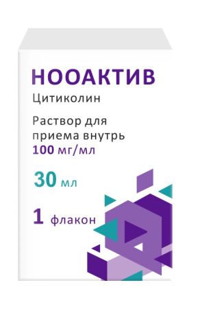 Нооактив, 100 мг/мл, раствор для приема внутрь, 30 мл, 1 шт.
