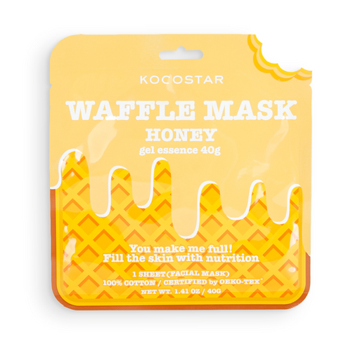 Kocostar Маска для лица питательная вафельная, маска для лица, Медовое удовольствие, 40 г, 1 шт.