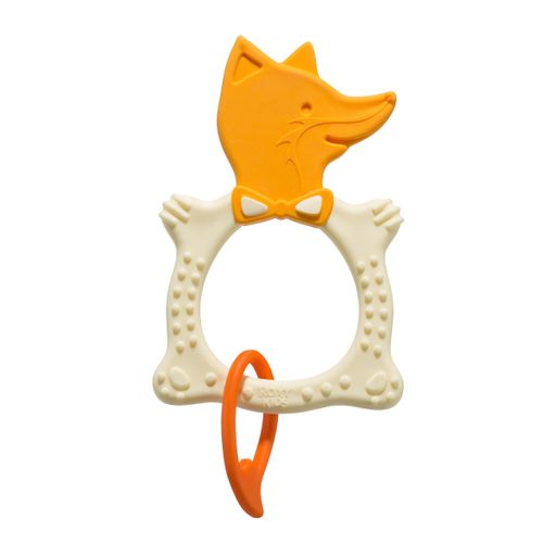 Roxy-kids Прорезыватель универсальный Fox teether, для детей с 3 месяцев, цвет бежевый, 1 шт.