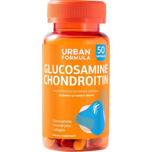 Urban Formula Глюкозамин Хондроитин, капсулы, 50 шт.