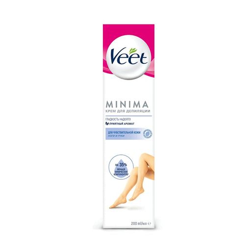 Veet Minima крем для депиляции для чувствительной кожи, 200 мл, 1 шт.